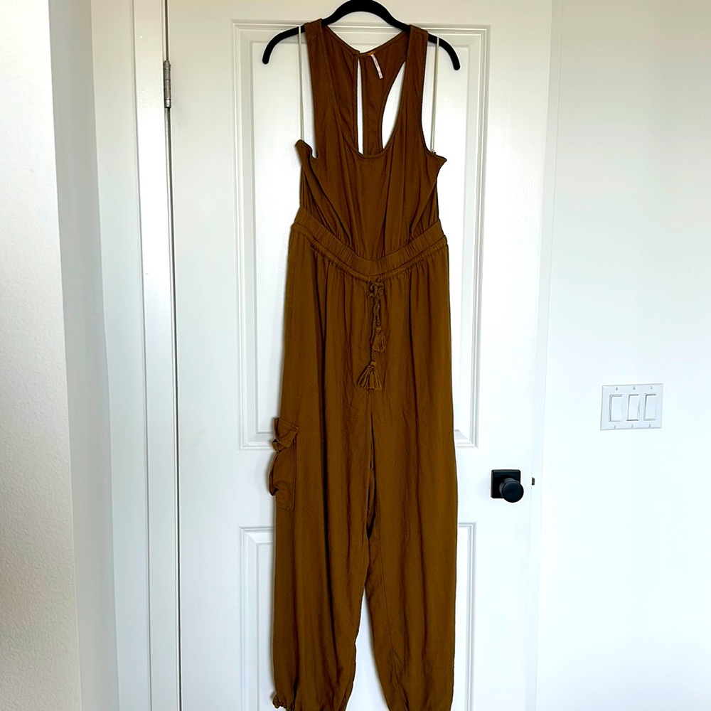 Free People Jumpsuit in Olive, Size L